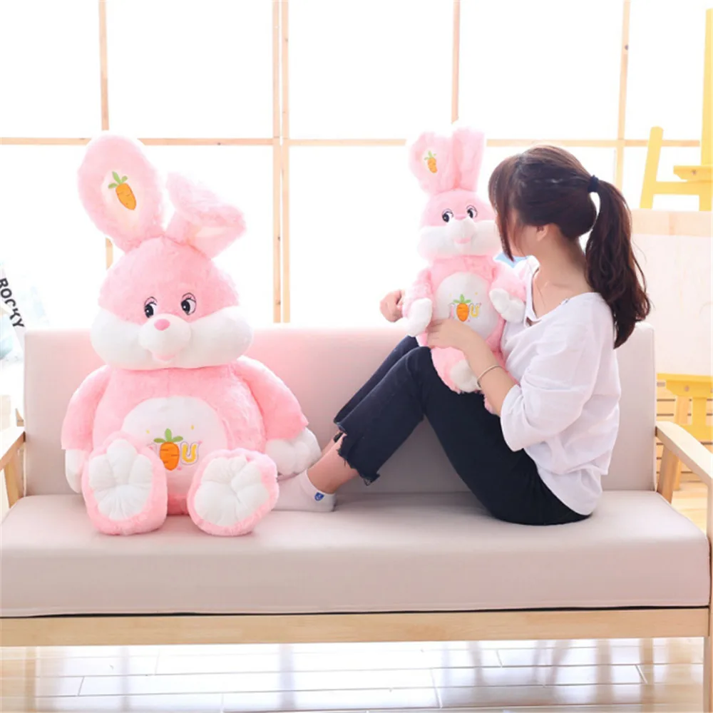 Fancytrader Huge Soft Cartoon Rabbit Plush Doll Stuffed Giant Anime Pink Bunny Toy Animal Pillow Baby Gift 3 Sizes7