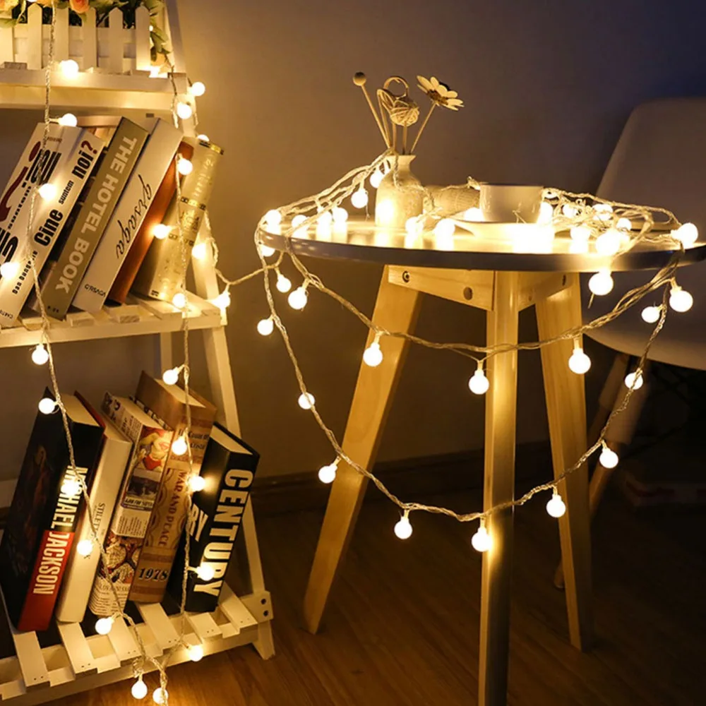 

1.5M 3M 6M Fairy lights Garland LED Bulb String Lights Waterproof Christmas Tree Hanging for Wedding Party Holiday Ligthing