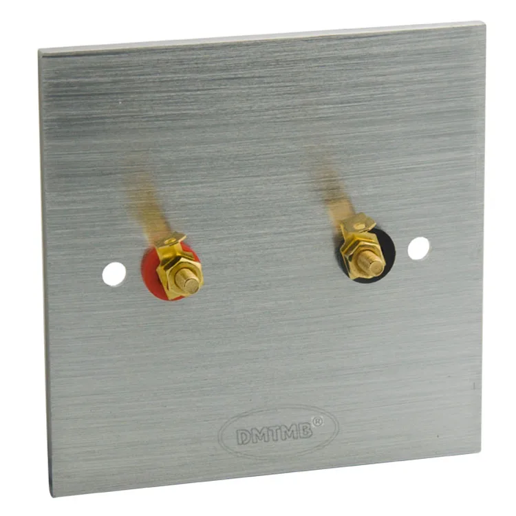 Алюминиевая настенная звуковая панель с 2 портами|wall plate|sound wall platebanana plate |