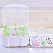 Портативная коробка для хранения детских бутылок, портативная коробка для хранения детских бутылок, сушильная стойка, пластиковая посуда, сухой Чехол