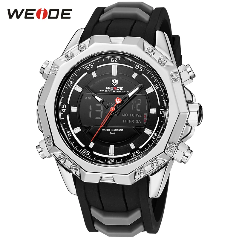 

WEIDE Famous brand Sport Men Watches Popular Analog Quartz Wrist Watch Fashion Silicone Strap Watches For Man Relogio Masculino