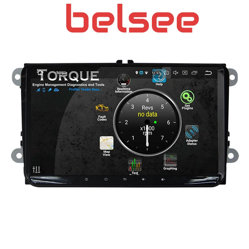 Belsee 9 &quotAndroid 8 0 4 Гб автомобильное радио для VW Volkswagen Jetta Passat b6 b7 Golf Skoda Seat стерео