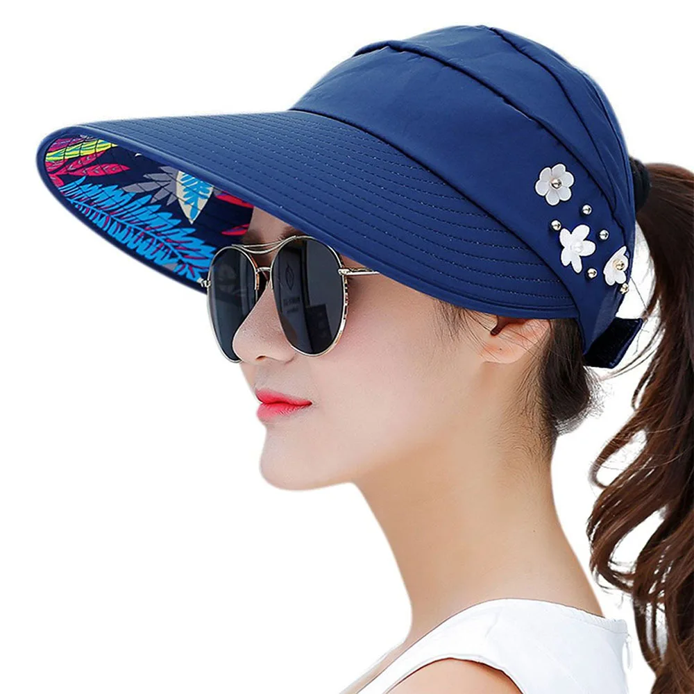 Anti-UV Bucket Hat Women Men Wide Brim Beach Sun Hat Summer