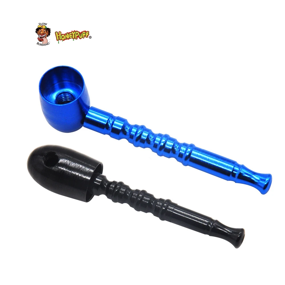 

Aluminum Smoking Herb Pipe 83MM Metal Bowl Pipe Removable Tobacco Weed Pipe Hand Spoon Pipes Cigarette Holder Accessories