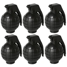 Набор из 6 музыкальных игрушек ручные гранаты экшн серии Коммандо игрушка ананас с огнями и звуками для ролевых игр черный