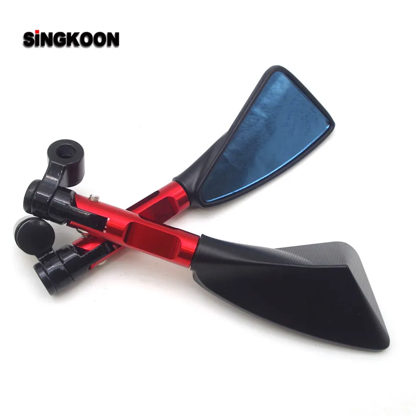 

8 10mm Universal Motorcycle Mirror CNC Aluminum Rearview Side Mirrors FOR yamaha xmax 300 hyosung gt650r honda vtx bandit Suzuki