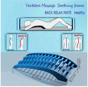 

Magic Back Stretcher Lower Lumbar Massage Support Spine Pain Relief Chiropractic Lumbar stretch calibration device
