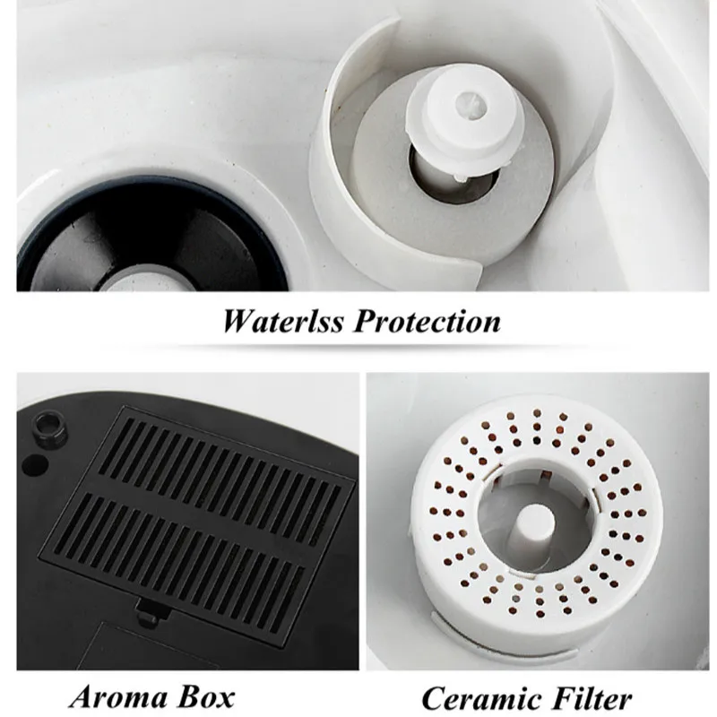 Funglan Ultrasonic Aromatherapy Diffuser Portable PCB Controlled Smart Air Purifier With Humidifier for Air Humidification CE