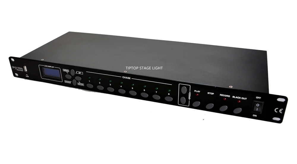 Gigertop TP-D1369 1024 DMX рекордер автоматический(мульти, цикл, одиночный), микрофон, аудио и MIDI контроль 1024 каналов