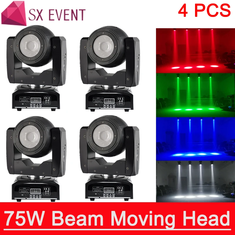 

High configuration original manufacturer 75w led beam moving head light for stage event