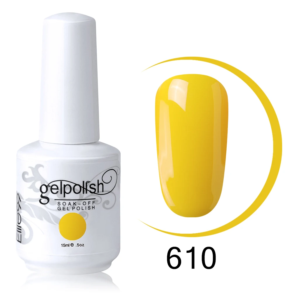 

Elite99 15ml Soak Off Nail Gel Polish Semi Permanent Nail Art Manicure Gel Varnish Top Base Coat Needed Lacquer Gel For Nail