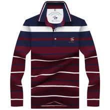 Распродажа, Мужская рубашка поло с длинным рукавом, осенняя, высокое качество, в полоску, облегающая, мужская, хлопок, на каждый день, рубашки поло, мужские, поло футболки 3XL AF8810