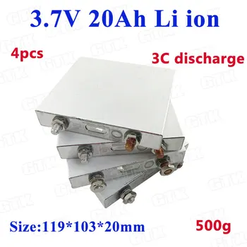 

4ps 3.7v 20ah lithium ion battery 3.7v high rate power 60A 3C discharge for ebike wheelchair electric vehicle pack