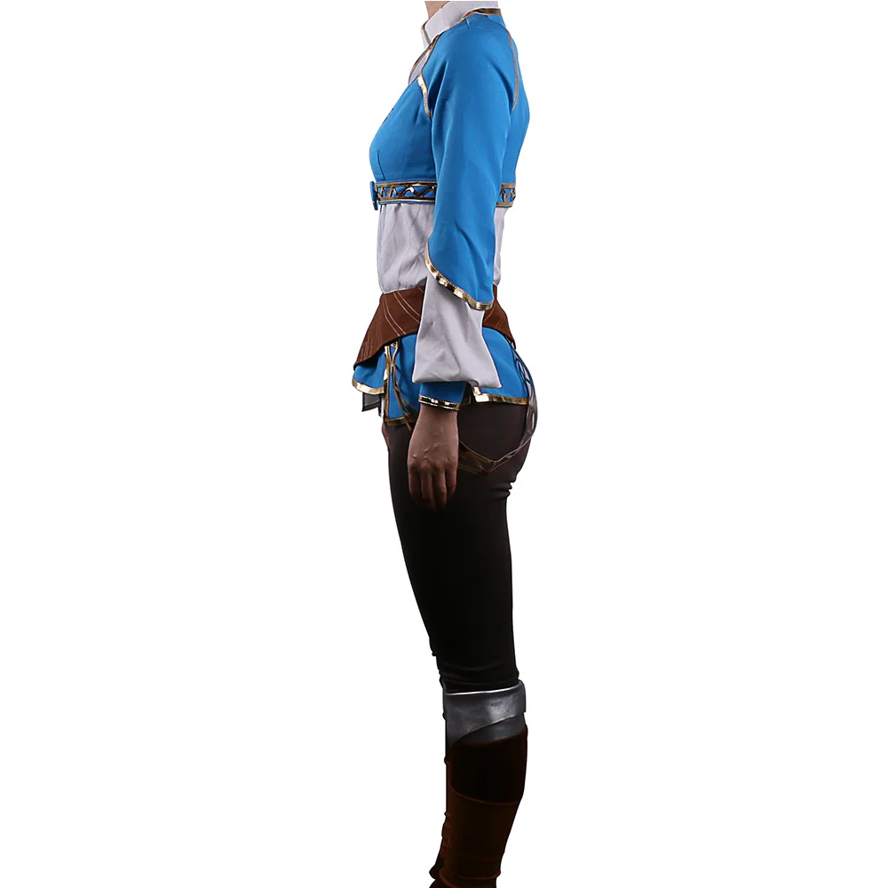 Hot Game The Legend of Zelda Twilight Princess Costume Suits Adult Women Dress t-shirt Pants Halloween Party Prop (2)