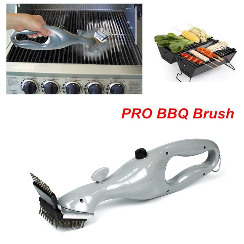 Stainless Steel Barbecue Brush BBQ Cleaning Brush Churrasco Outdoor