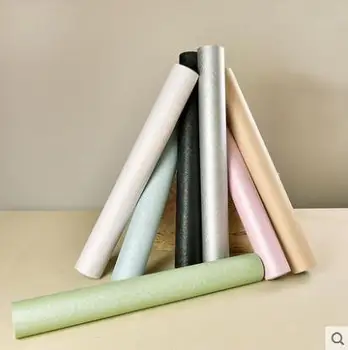

European self-adhesive solid color bedroom wallpaper Dormitory waterproof PVC wall sticker living room plain decoration