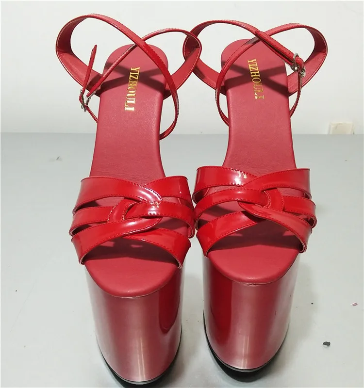20cm heels for sexy models, summer parties for women, sexy dancing shoes for nightclubs