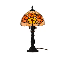 Европейский творческий пятнистости Стекло Таблица Light 1 лампы ручной работы Домашний Декор Гостиная свет Спальня Ночной Настольная лампа светильники t183