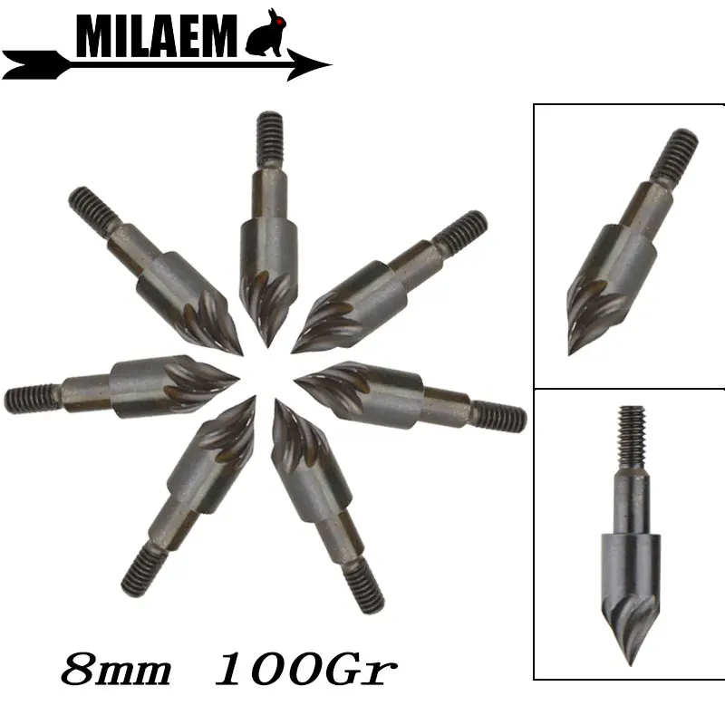 

3/6/12pcs Archery Arrow Points Target Arrow Tips Arrowhead Rotary Drill Broadheads Practice Outdoor Shooting Arrow Accessories