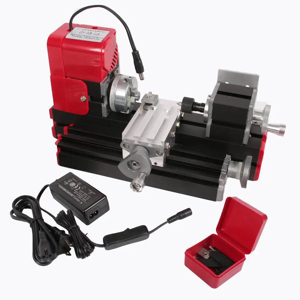 12V DC METAL MOTORIZED MINI LATHE MACHINE FOR DIY HOBBY MODELMAKING