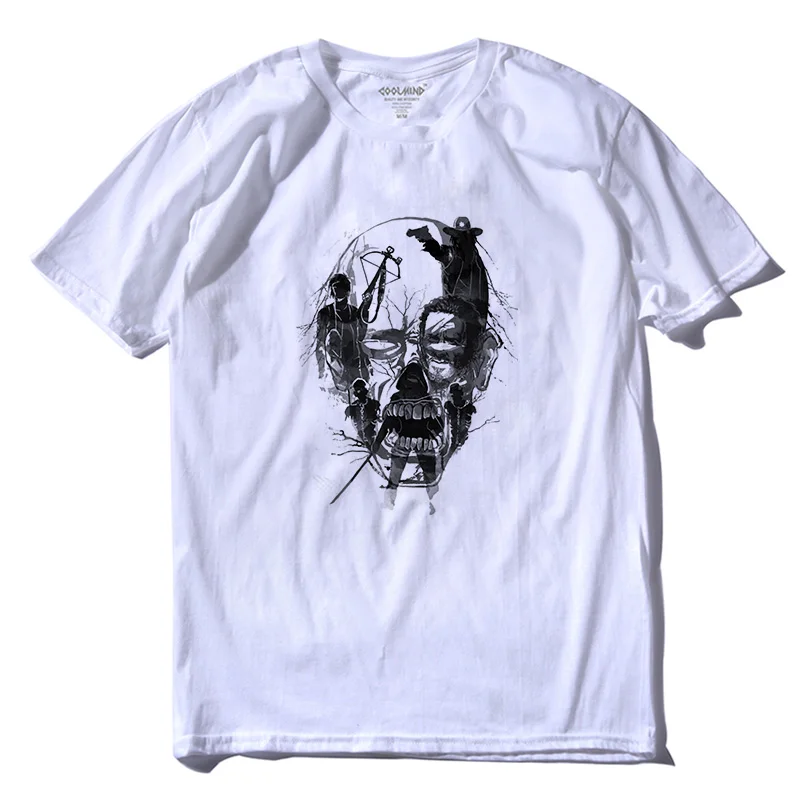 

THE COOLMIND high quality short sleeve cool new design men T shirt casual summer o-neck short sleeve fashion mens T-shirt 2018