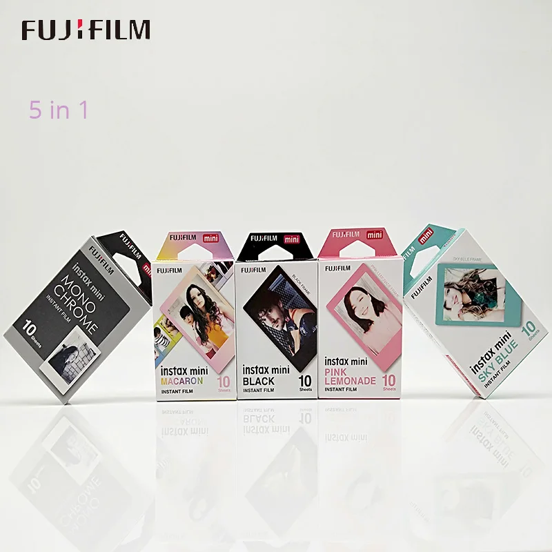 Fujifilm Instax Mini 9 пленка простой дизайн 10 листов для FUJI мгновенная фотокамера Mini 9 7 s 25 50 s 70 90 Share Printer SP-1 SP-2 - Цвет: 5 in 1 simple