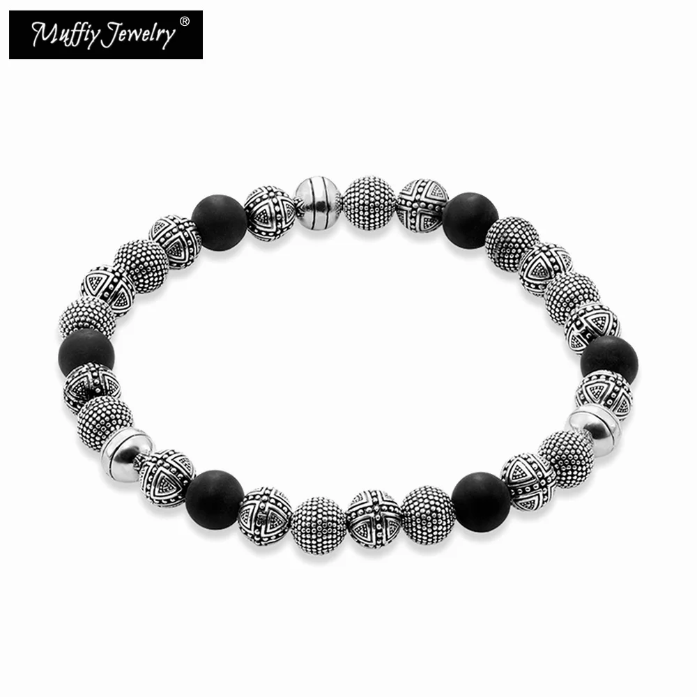 

Bracelets Silver Rebel Cross Thomas Style Fashion Jewelry Gift For Men And Women,In 925 Sterling Silver And Black Obsidian