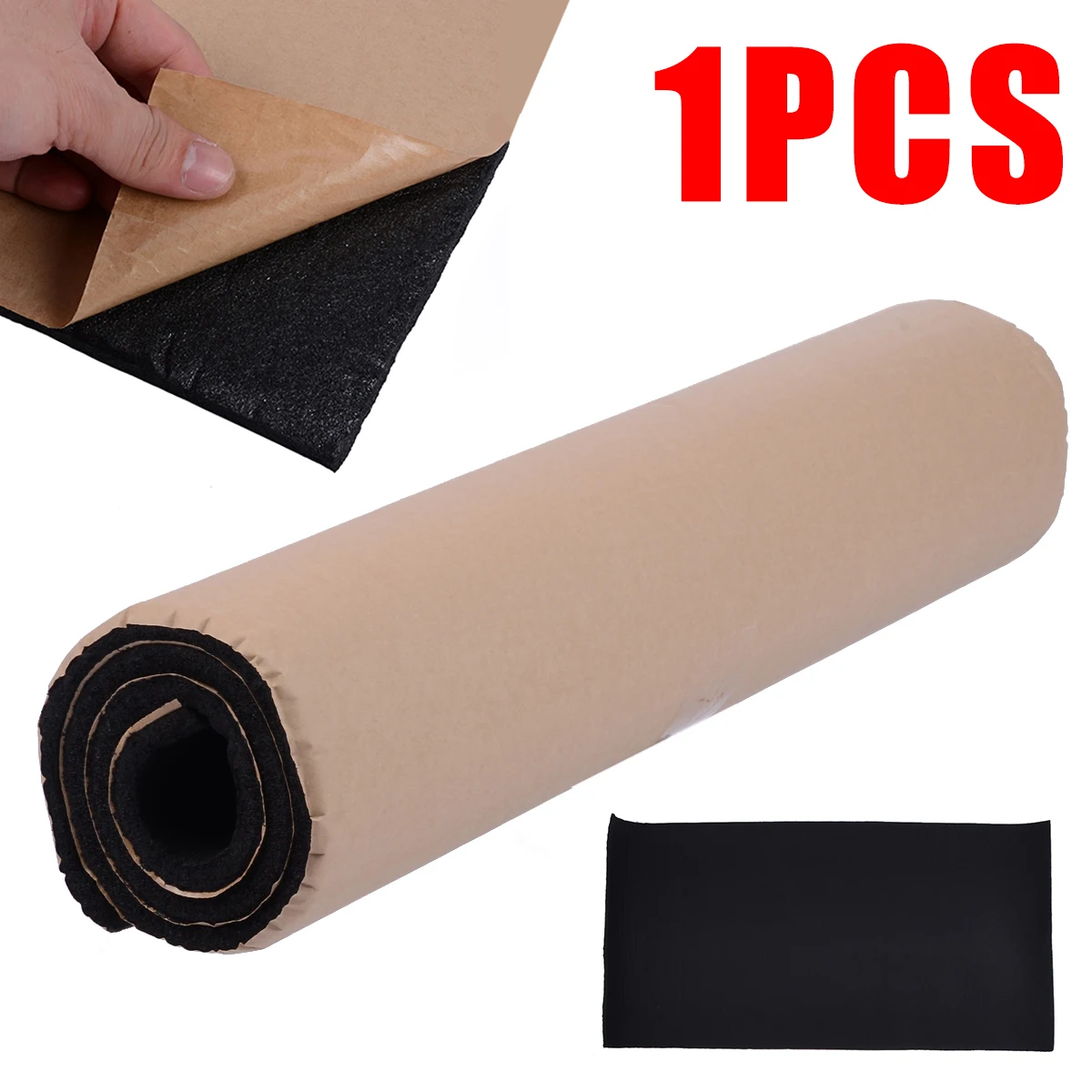 100x50CM 10mm Car Sound Proofing Waterproof Thermal Insulation Closed Cell Foam Auto Hood Sound Insulation Foam Universal