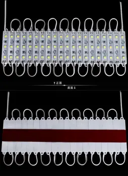 

1000pcs 5050 3 Led Modules Waterproof High Power IP65 DC 12V White/Warm white For store decoration advertising letter
