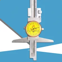 0-150 мм 0-200 мм 0-300 мм 0,02 мм Циферблат из нержавеющей стали глубиномер глубина штангенциркуль циферблат ползунок суппорт для измерения глубины