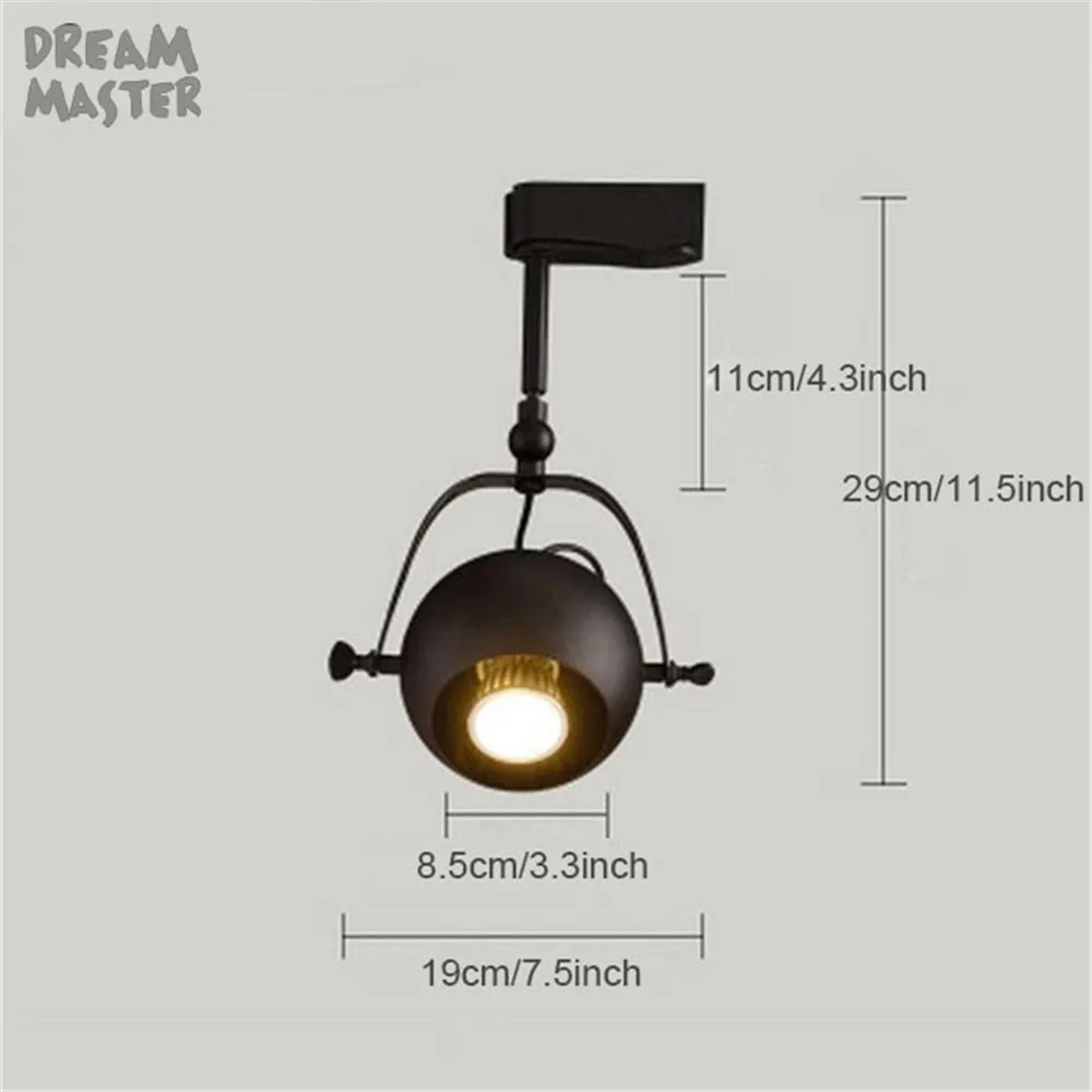 الصناعية خمر لوفت LED أضواء المسارات السكك الحديدية الملابس مخزن شنقا قضيب الأضواء المعرض المعرض المسرح داخلي السكك الحديدية الإضاءة