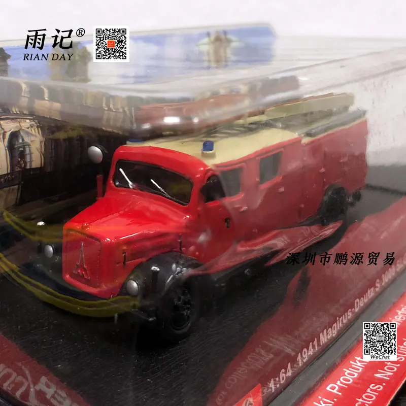 AMER 1/64 строительные игрушки 1941 Magirus deutz S 3000 SLG Германия Fire Engine литая фотоигрушка в