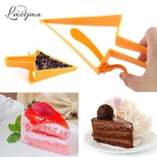 LMETJMA Регулируемый треугольный торт резак пластиковый торт ломтик нож разделитель резак форма для торта сервер Лопата Инструменты для выпечки KC0106
