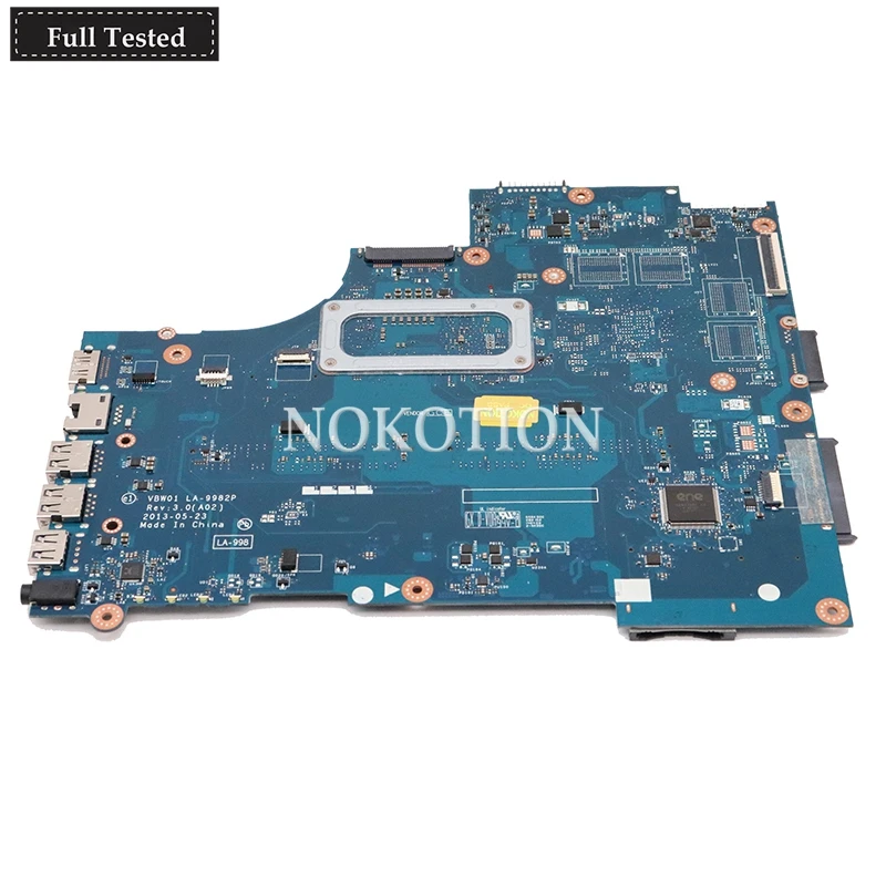 low cost  NOKOTION laptop motherboard for DELL inspirion 15R 3537 5537 Mainboard I5-4200U CPU CN-000GCY 000GC