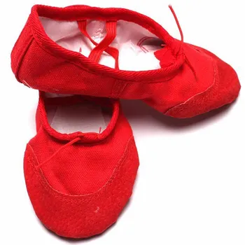 

1 Pair Solid Soft Women Dancing Ballet Shoes Women Summer Winter Comfortable Fitness Breathable Canvas Practice Gym Dance Shoes