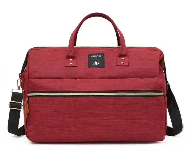 Популярные женские дорожные сумки для йоги, тренировочные спортивные сумки для спортзала, водонепроницаемые, для фитнеса, через плечо, Оксфорд, женские сумки через плечо, Sac De Sport - Цвет: Large Red