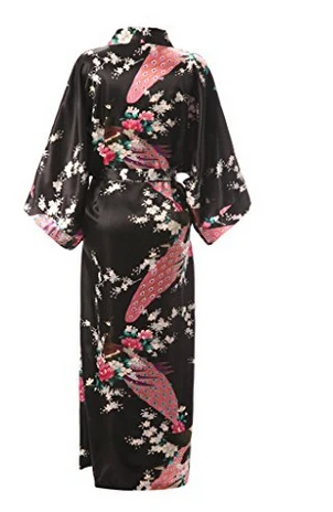 Wedding Bride Bridesmaid Robe Satin Rayon Bathrobe Nightgown Women Kimono Sleepwear Flower Plus Size S-XXXL S02D