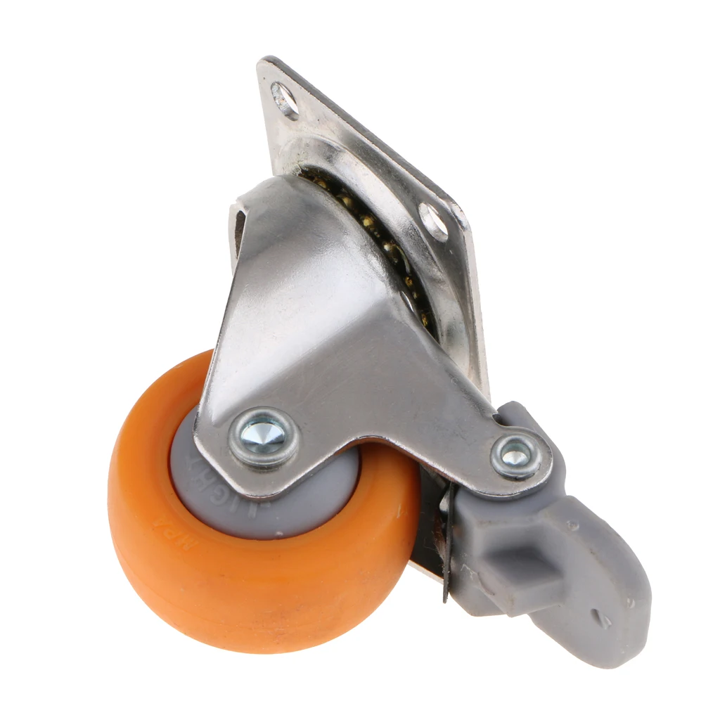 1.5inch Industrial Swivel Caster Wheels 25kg Capacity Heavy Duty