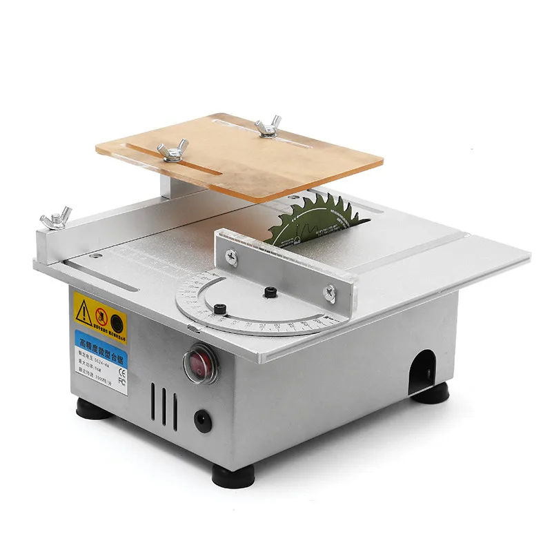 T4 Mini Table Saw Wood Working Bench Lathe Electric Polisher Grinder DIY Model Cutting Saw