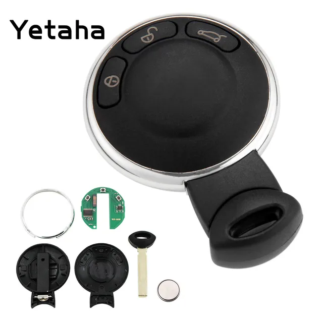 Yetaha 868MHz Remote Key For BMW Mini Cooper 2007 2014 3 Buttons Keyless Entry Car Key Fob With