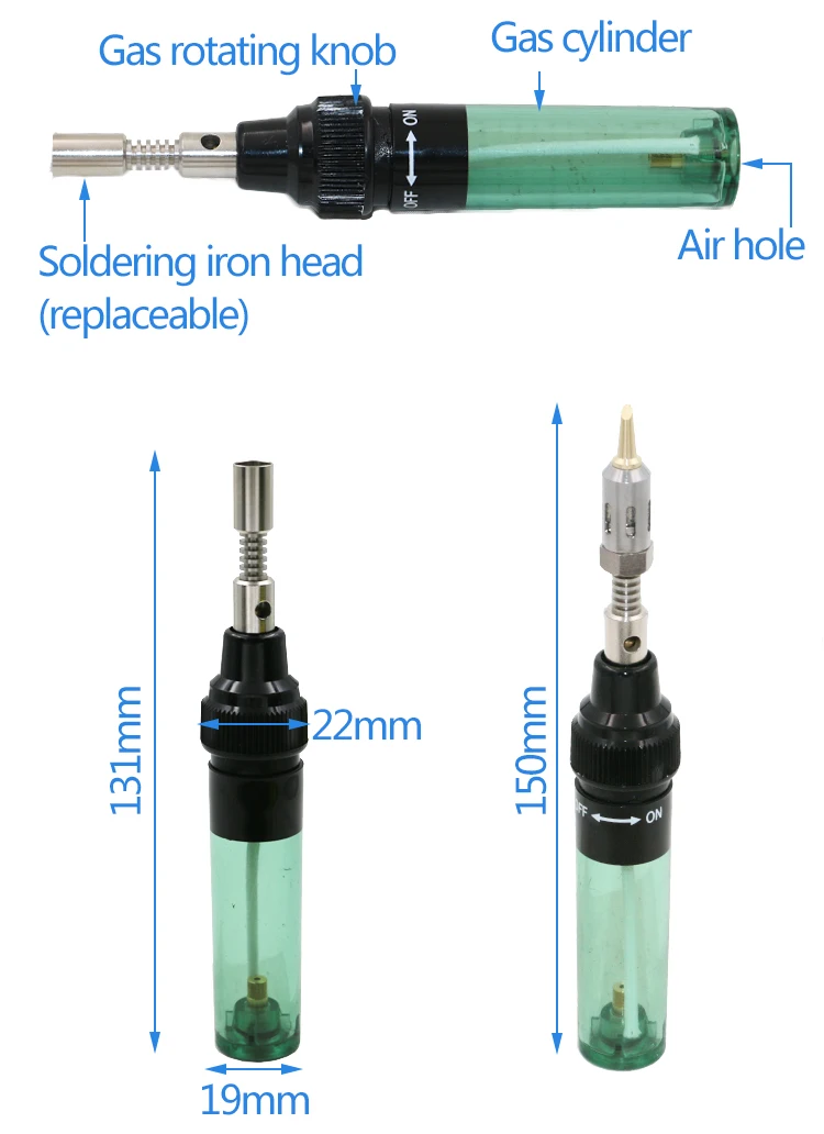 Бутан Беспроводная ручка горелка газовый фонарь паяльник пистолет бутан газовый паяльный Фонарь ручка инструмент MT-100 сварочный инструмент