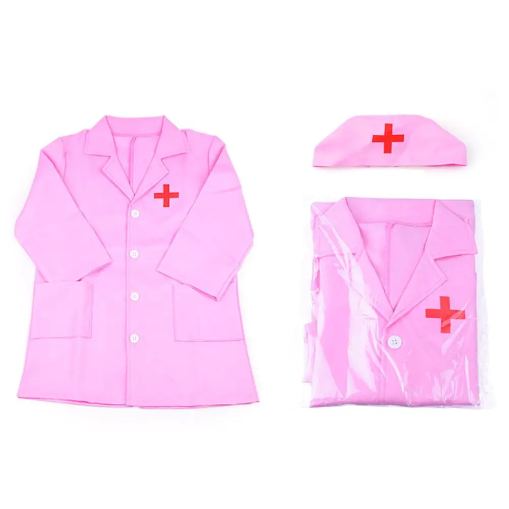 1 комплект, детская одежда, костюм для ролевых игр, комбинезон для доктора, белое платье, униформа для медсестры, обучающая игрушка «Доктор», подарок для детей