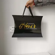 500 шт/партия пользовательские подарочные подушки коробки печатные логотипы упаковки волос коробка для одежды