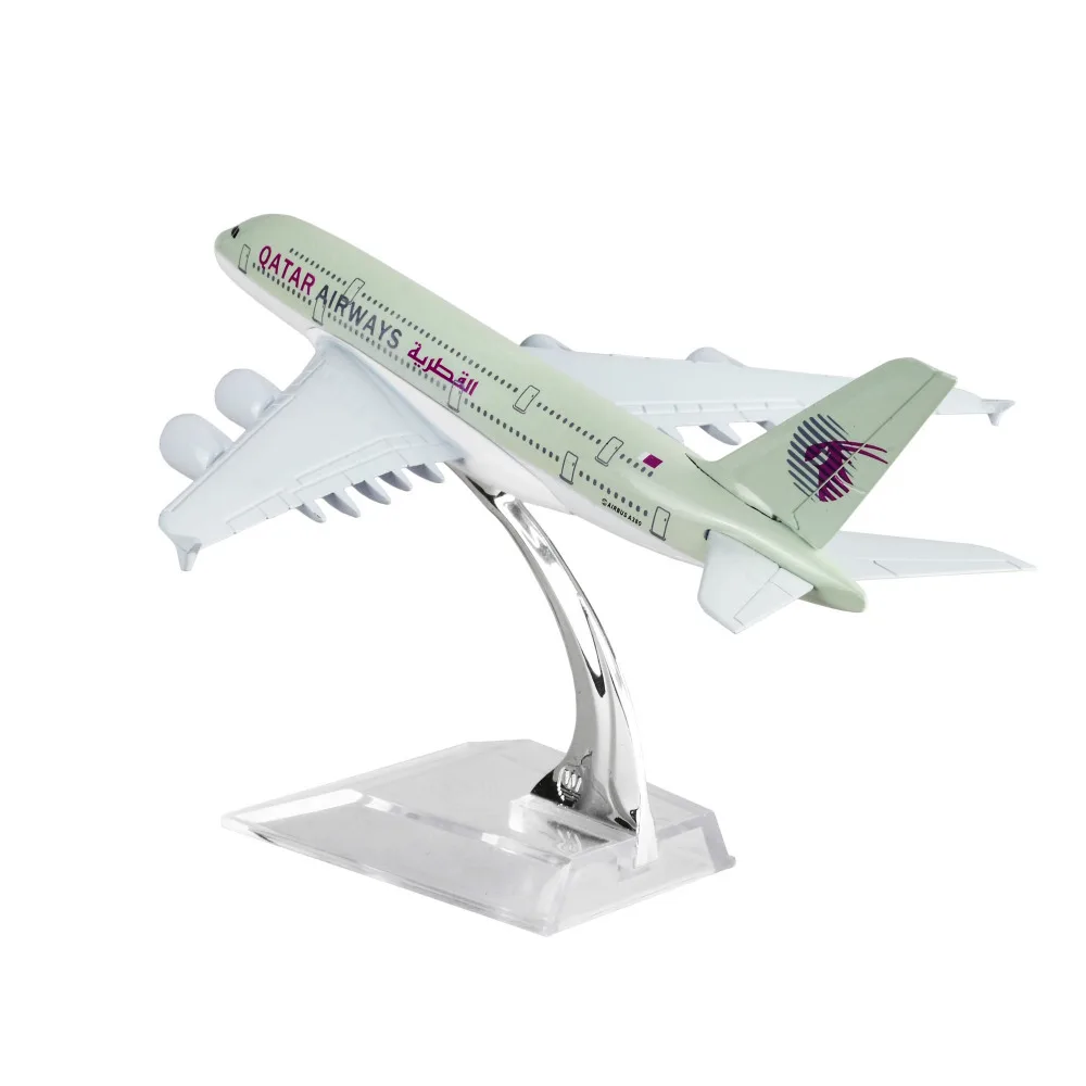 Qatar Airways Company Q. C. S. Модель A380 16 см комплекты для полета подарок на день рождения