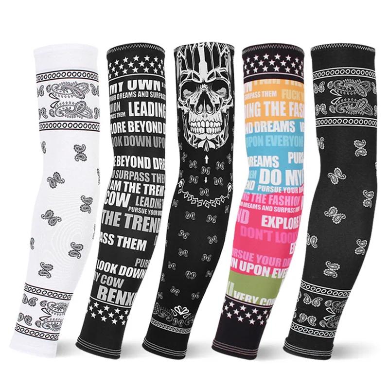 

Bicycle ciclismo Quick Dry UV Protection Running Arm Sleeves Basketball Elbow Pad Fitness Armguards Sports Cycling Arm Warmers