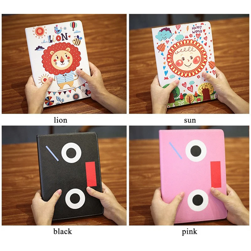 Для Ipad Mini 4 Чехол тонкий смарт PU кожаный чехол для iPad mini мультфильм Pattern Folio Stand ПК