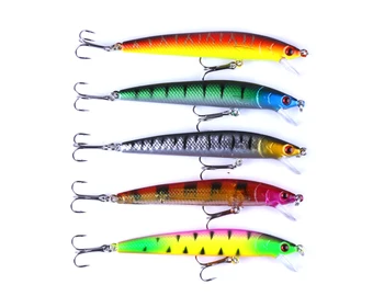 

100pcs Fishing Lure Minnow Lures Hard Bait Pesca Fishing Tackle isca artificial 9.5CM-8.5G Quality Hook Swimbait