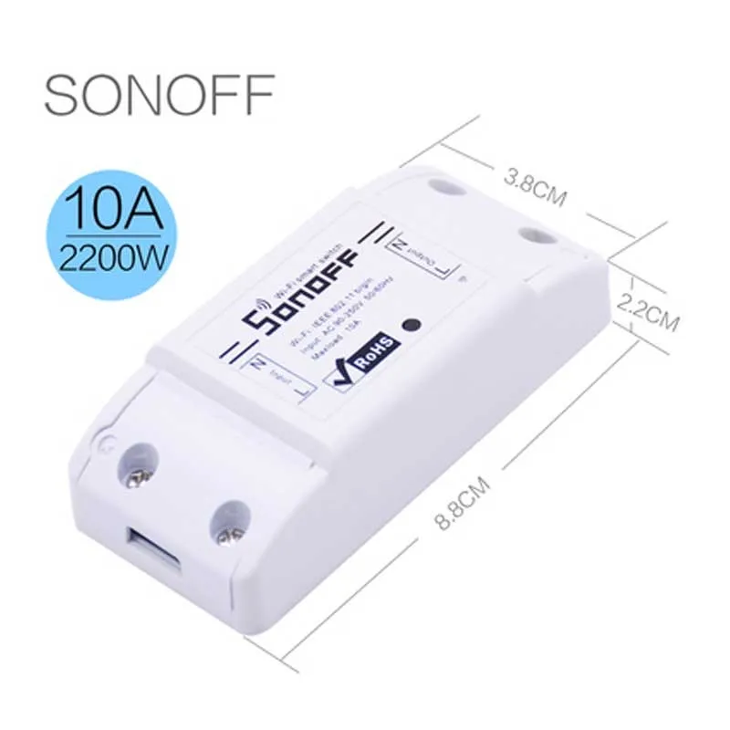 Беспроводной переключатель Sonoff dc220v с Wi Fi интеллектуальная Автоматизация дома