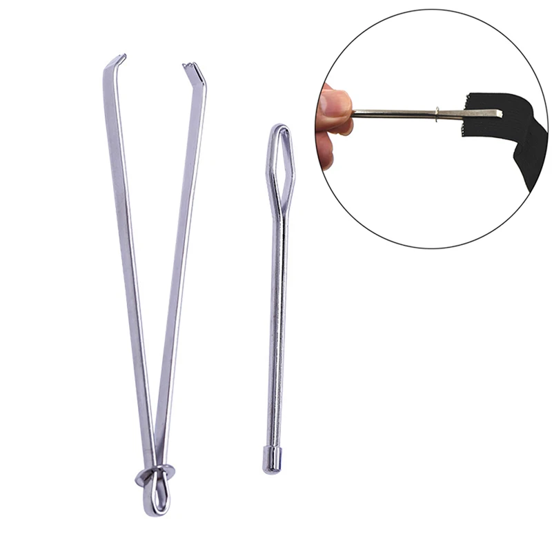 

2pc Crochet Hook Elastic Band/rope Wearing Threading Guide Forward Device Tool For Wear Rope Threading Needle Sewing DIY