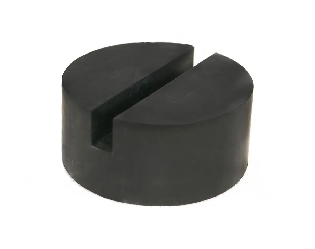 Single Medium Size Universal Slotted Rubber Jack Pad Frame Rail